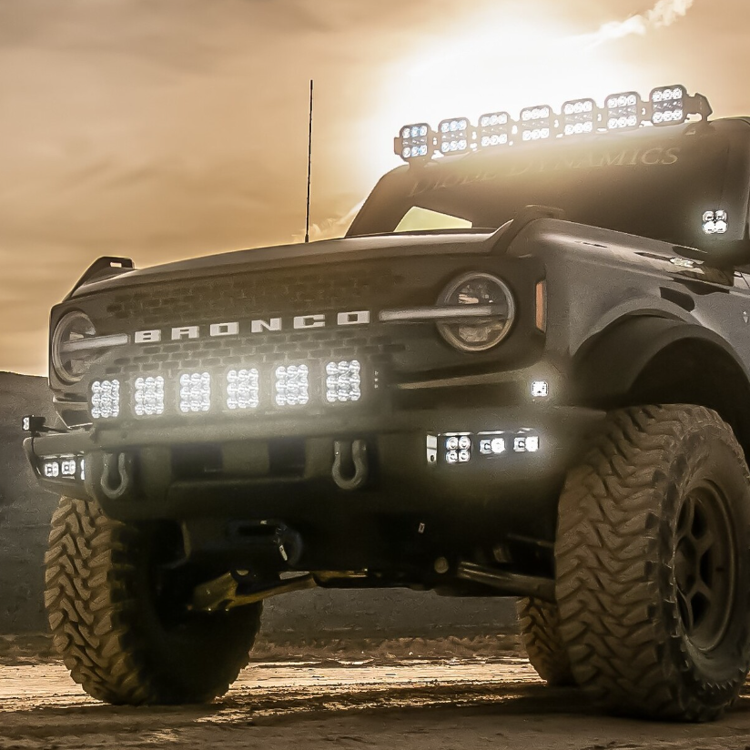 Diode Dynamics LED lighting installed on a Ford Bronco