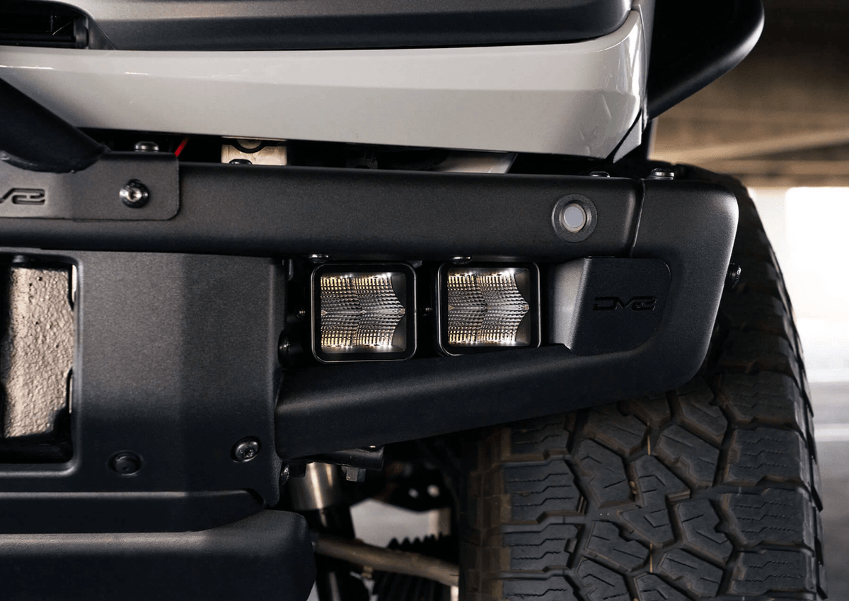 DV8 Offroad Factory Bumper Fog Light Mounts | Ford Bronco (2021-2023)