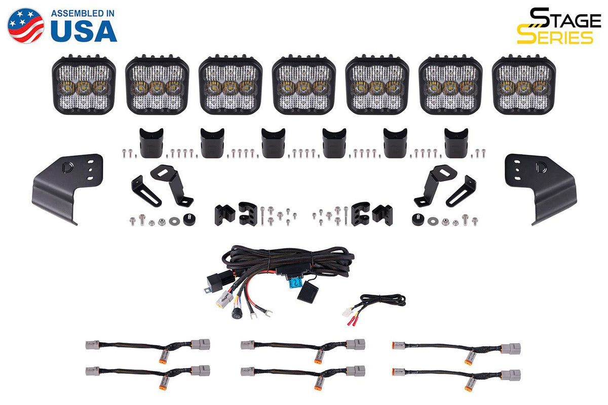 Diode Dynamics SS5 Windshield CrossLink Lightbar Kit | Ford Bronco (2021-2024)